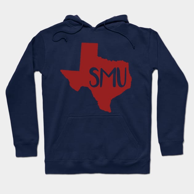 SMU Texas Hoodie by one-broke-kid